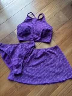 【美品】　花柄セパレート水着3点セット　NON NUIT