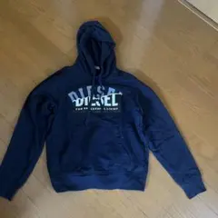 DIESEL ネイビー パーカー フード付き