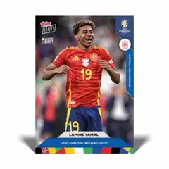 ラミン・ヤマル　UEFA EURO Topps now アシスト王受賞