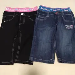 100、110サイズ 半ズボン 2色セット