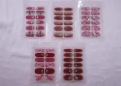 【新品】ジェルネイルシール 5枚セット まとめ売り：08
