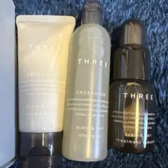 【新品】THREE スキャルプ&ヘアトリートメント　リムーバー&トライアルセットのサムネイル