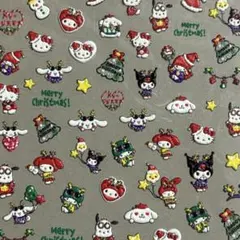 ②サンリオキャラクター 3Dネイルシール ぷっくり 5D 可愛い クリスマス