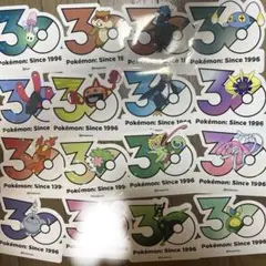 韓国限定 ポケモン メガ フェスタ 30周年 ランダムステッカー バラ売り 
