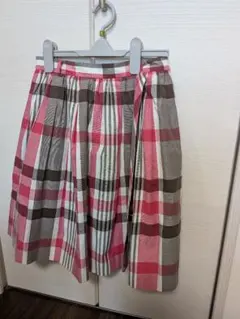 BURBERRY BLUERABEL チェックスカート - メルカリ