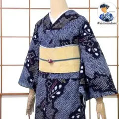 ◻️ メルりんご様◻️有松鳴海絞り浴衣　裄67 身丈160 ◻️ メルりんご様◻️有松鳴海絞り浴衣 裄67 身丈160 - メルカリ