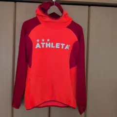 美品☆ATHLETA ☆フリースパーカーSサイズ ピンク/赤