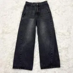 ✨美品✨WYM CURVED FLARE DENIM SLACKS Sのサムネイル