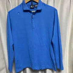 デサントゴルフ DESCENTE メンズ L 青 長袖シャツ