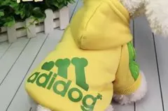 ペット裏起毛フード付きパーカー　Mサイズ