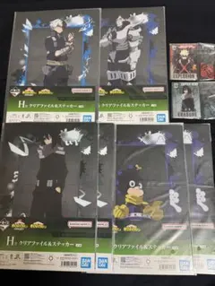 僕のヒーローアカデミア 一番くじ クリアファイル&ステッカー/アクリルスタンド
