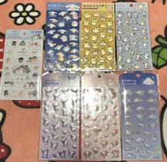 サンリオ　ぷくっとシール　はぴだんぶい　クロミ　マイメロ　７点　ダイソー　セリア