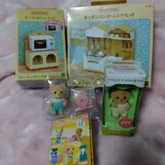 シルバニアファミリー キッチンセット 人形