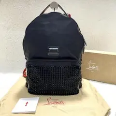 【美品】クリスチャンルブタン Backloubi スパイクスタッズ リュック 黒のサムネイル