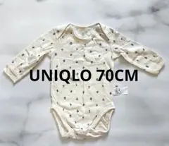 UNIQLO ユニクロ　花柄　ボディスーツ　70CM