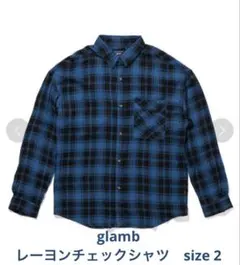 glamb Reggie check SH ビッグシルエットチェックシャツのサムネイル