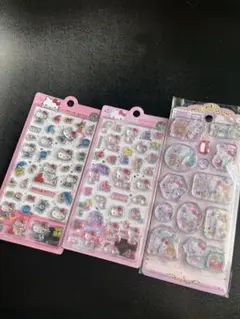 【正規品】ハローキティボンボンドロップシール+ ウォーターシール3枚　Bラスト