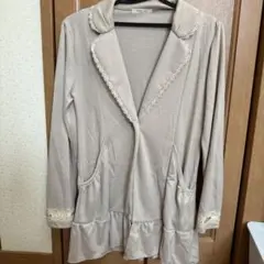 axes femme ベージュ レースカーディガン