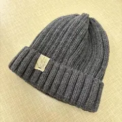 ダークグレーニット帽