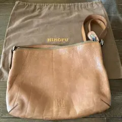 HIROFU レザーショルダーバッグ ブラウンのサムネイル