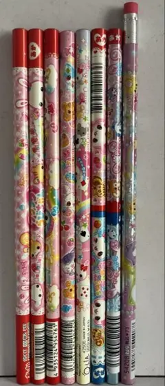ほぼ赤鉛筆　平成レトロ　えんぴつまとめ売り　キャラクター　8本セット
