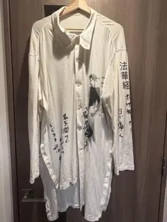 Yohji Yamamoto 25ss メッセージプリントブラウス