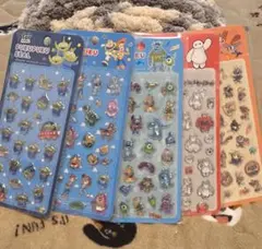 ぱ*ち様 【正規品】ディズニー　ぷくぷくシール　５枚セット
