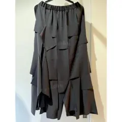 ENFOLD エンフォルド WEAVE DRAPE SKIRT ブラックのサムネイル