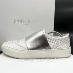 美品✨️ 吉米周 皮革 銀色 懶人鞋 男款 相當於 28cm