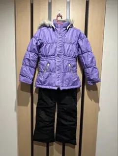 子ども用スノーウェアセット（パープル・ブラック）