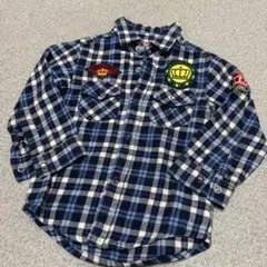 BABYDOLL チェック柄長袖シャツ 90cm