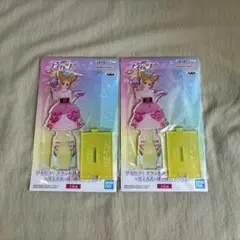 ② アイカツ スタンド付きアクリルプレート ぽわぽわプリリン おとめ 2個セット