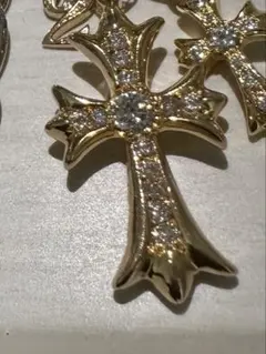 2025年最新】クロムハーツ 22k タイニーファットクロス パヴェダイヤ