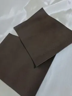 A4サイズ　牛革　ソフトシボ　ブラウン　2枚