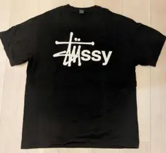 STUSSY／ロゴTシャツ（サイズL／黒）
