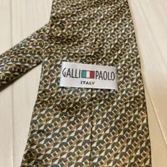 GALLI PAOLO イタリア　幾何学模様 ネクタイ