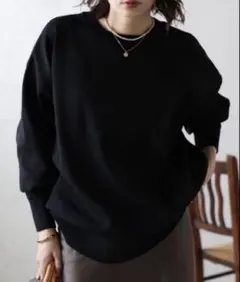 【新品】❺BONJOUR SAGAN オーバーサイズダンボールニットプルオーバー