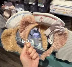香港ディズニー　セーラーハット　ダッフィー　シェリーメイ　カチューシャ　セット 香港ディズニー セーラーハット ダッフィー シェリーメイ カチューシャ