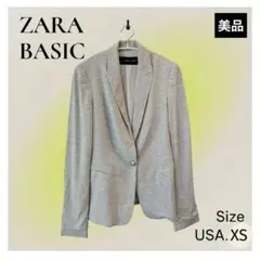 極美品【ZARA BASIC】ザラベーシック テーラードジャケット 春夏のサムネイル