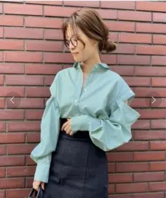 one after another NICE CLAUP肩開きマルチwayシャツ