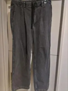 guワイドスラックスデニムL