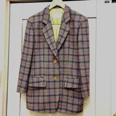 CORDIER チェック柄 テーラードジャケット