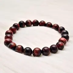 キャッツアイ！レッドタイガーアイ　8mm◆天然石◆パワーストーン◆302