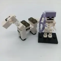 レゴ Minecraft 風 互換品 スケルトンと馬