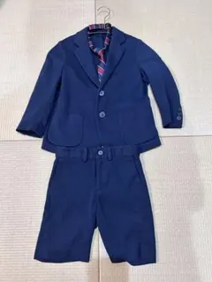 UNIQLO フォーマルスーツ 110cm ネイビー、ネクタイ3点セット