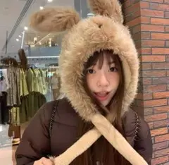 フリース クマデザイン 帽子