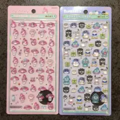 正規品　ボンボンドロップシールミニ　はぴだんぶい　マイメロディ　2枚セット