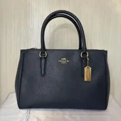 COACH ネイビー ハンドバッグ　コーチ