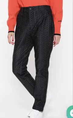 新品タグ付き ジャックバニー 防風ツイルパンツ ブラック １ゴルフ レディース