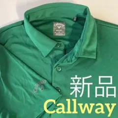 s939新品キャロウェイOPTI-DRI ゴルフウェア半袖ポロシャツUS(M)緑